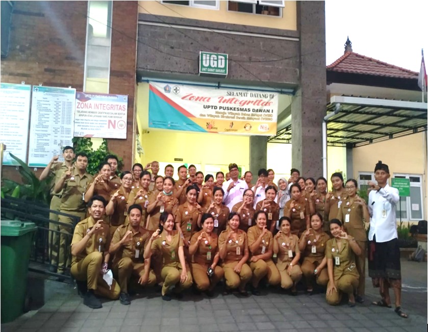 VERIFIKASI LAPANGAN PEMBANGUNAN ZONA INTEGRITAS MENUJU WBK DI UPTD PUSKESMAS DAWAN I